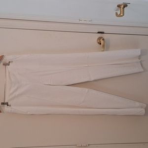 Jones New York White Linen Pants size 10 new with tags (lined)